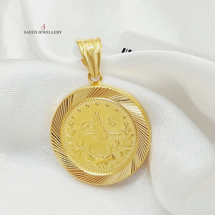 21K Gold Rashadi Pendant by Saeed Jewelry - Image 3