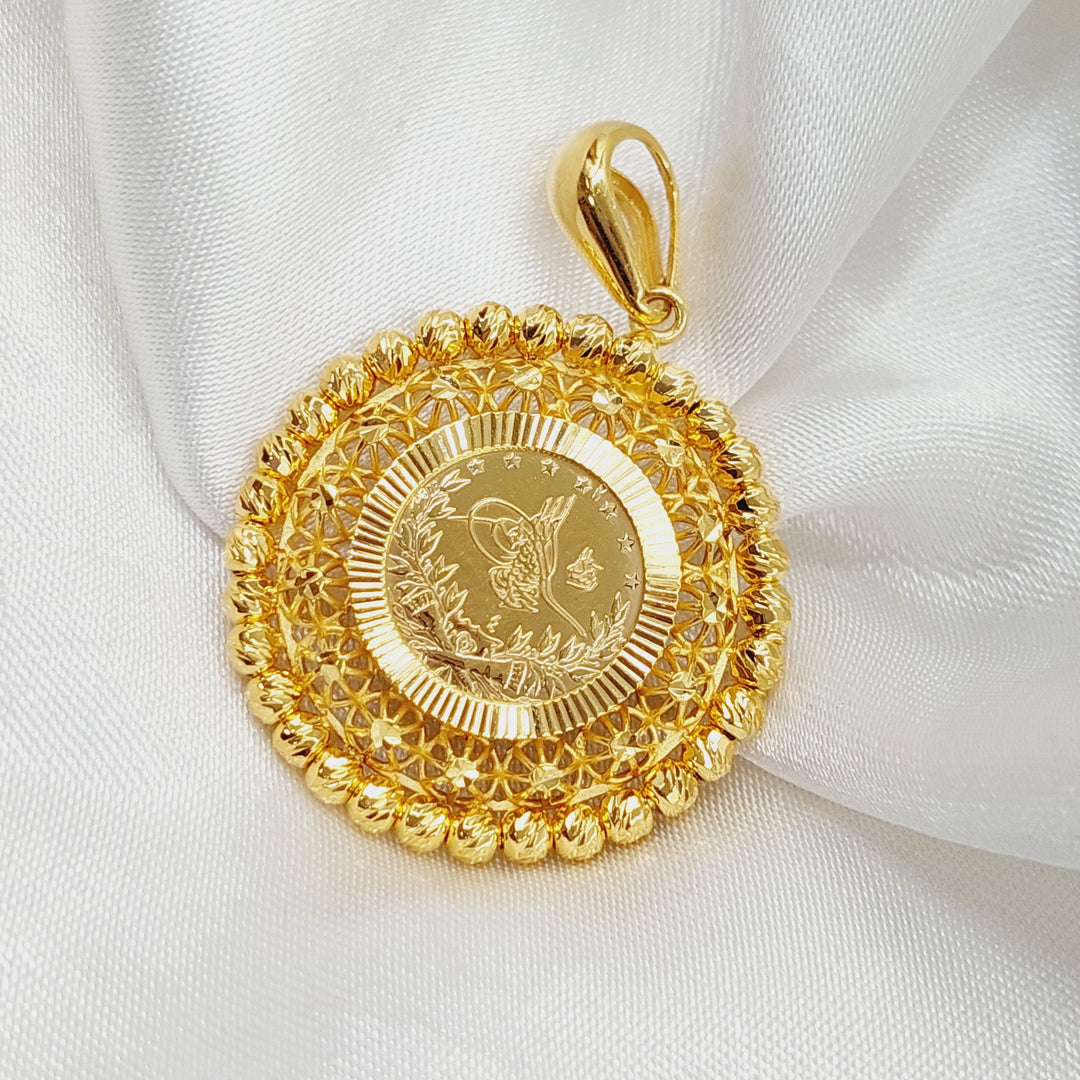 21K Gold Rashadi Pendant by Saeed Jewelry - Image 2