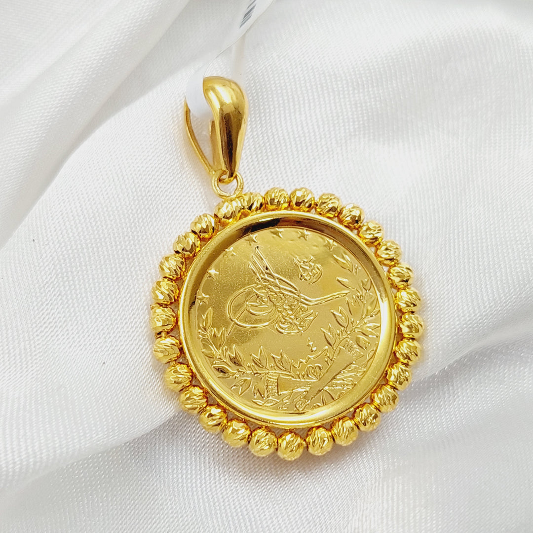 21K Gold Rashadi Pendant by Saeed Jewelry - Image 3