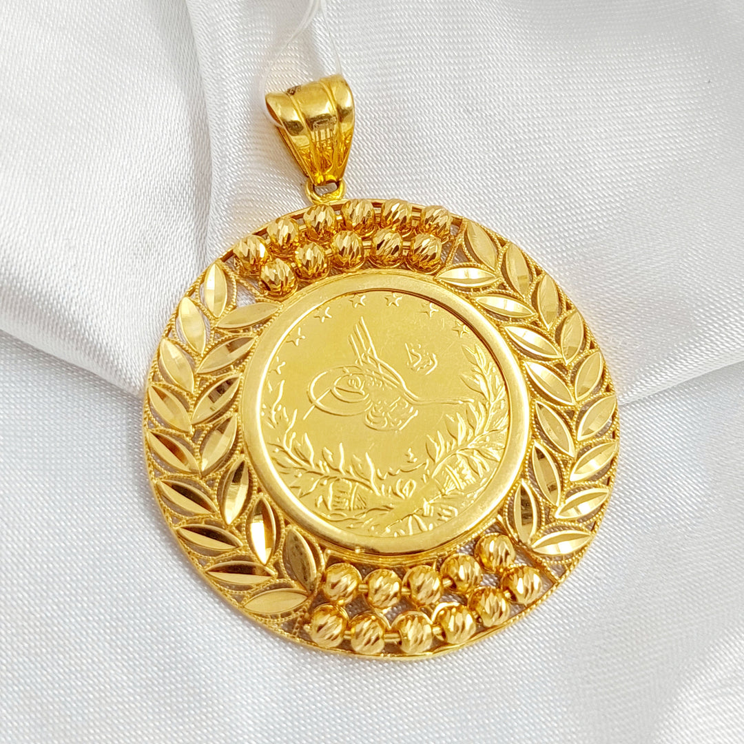 21K Gold Rashadi Pendant by Saeed Jewelry - Image 3