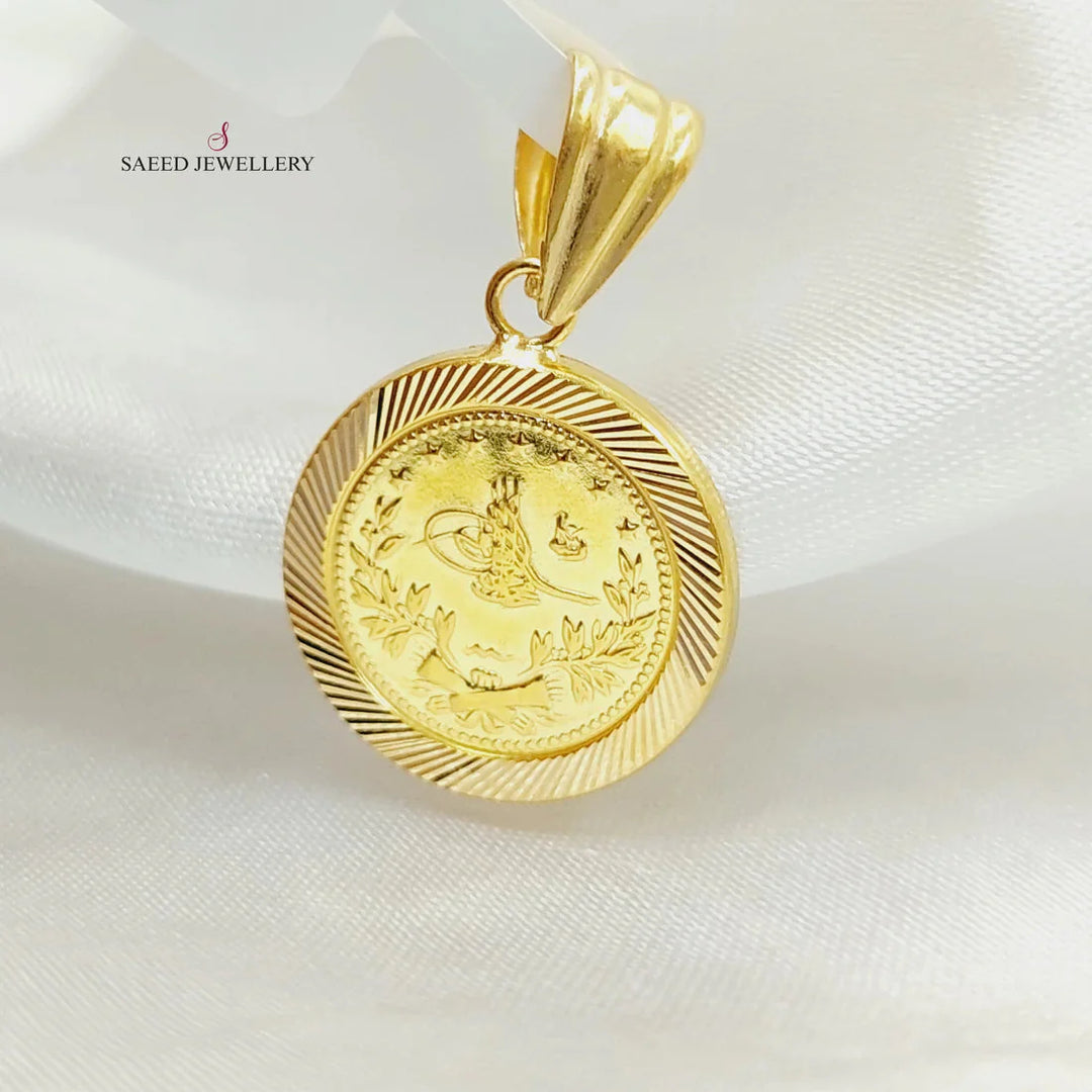 21K Gold Rashadi Pendant by Saeed Jewelry - Image 2