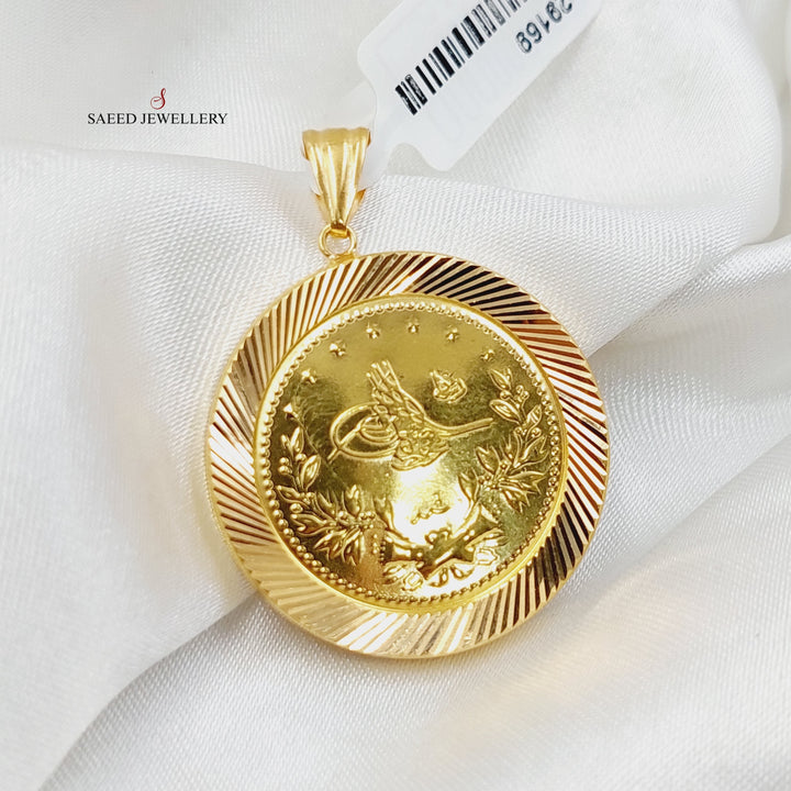 21K Gold Rashadi Pendant by Saeed Jewelry - Image 3