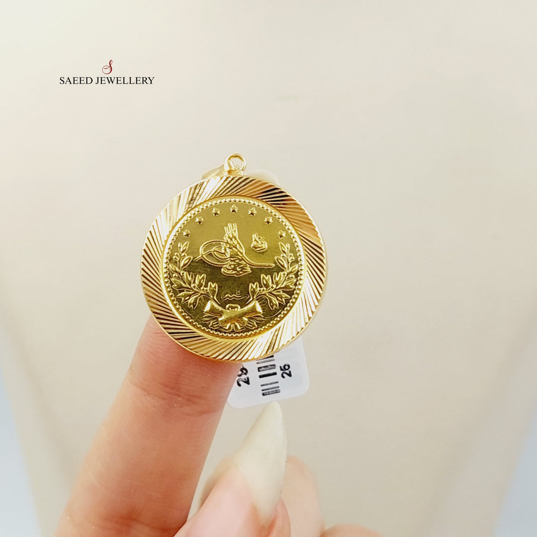 Rashadi Pendant  Made Of 21K Yellow Gold by Saeed Jewelry-29170