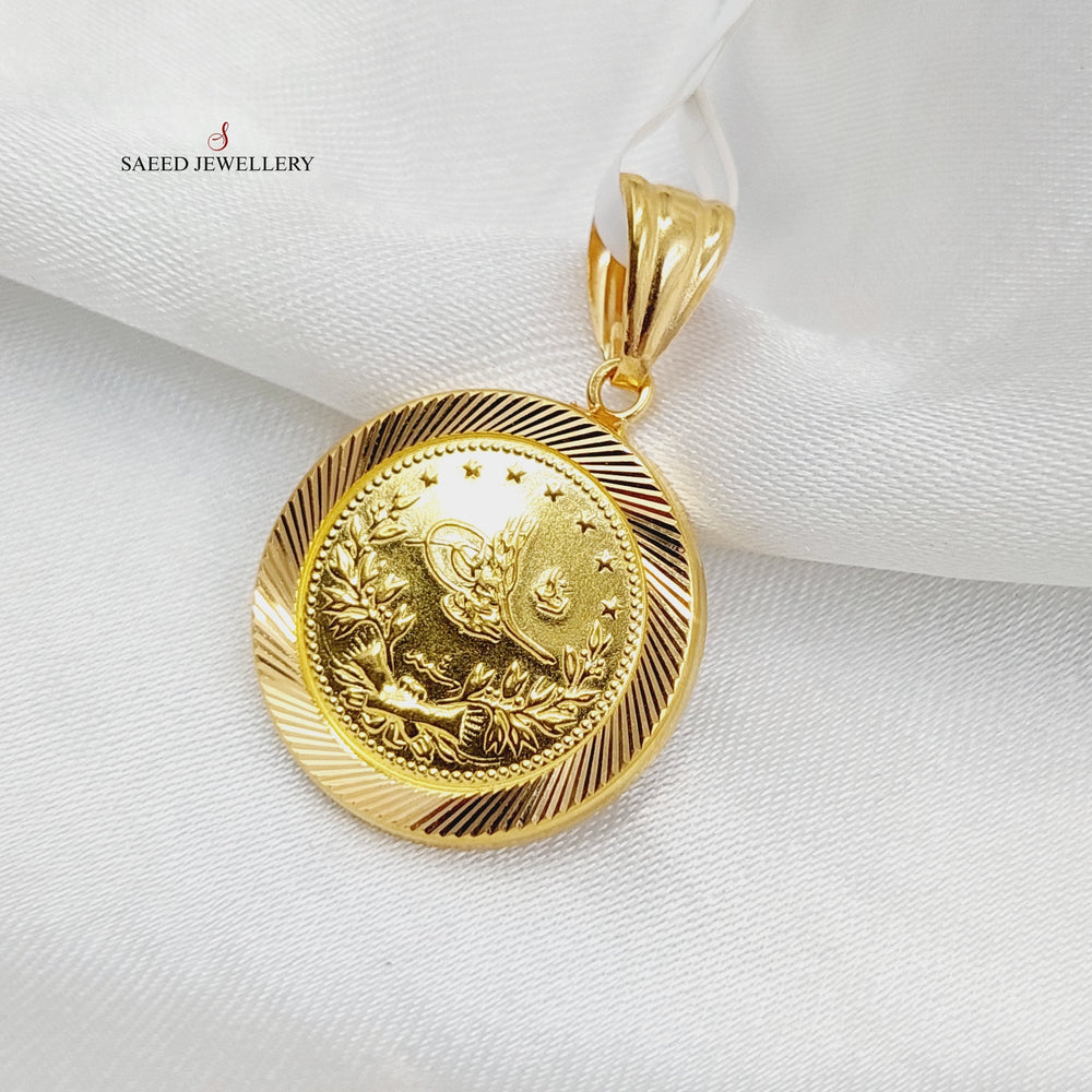 21K Gold Rashadi Pendant by Saeed Jewelry - Image 2