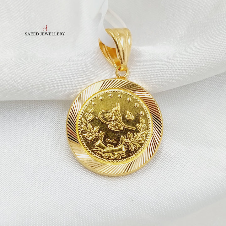 21K Gold Rashadi Pendant by Saeed Jewelry - Image 3