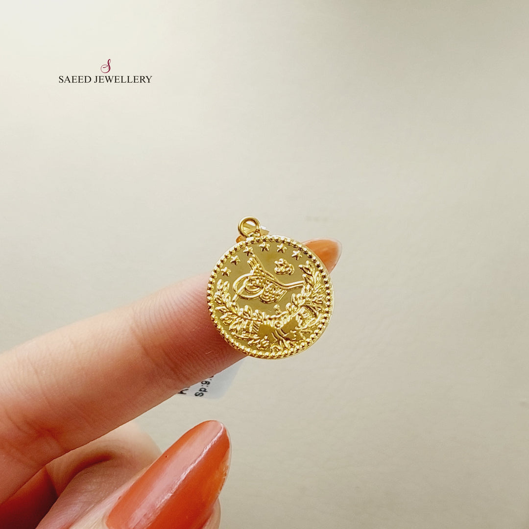 21K Gold Rashadi Pendant by Saeed Jewelry - Image 3