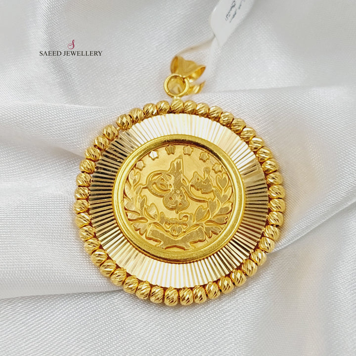 21K Gold Rashadi Pendant by Saeed Jewelry - Image 4