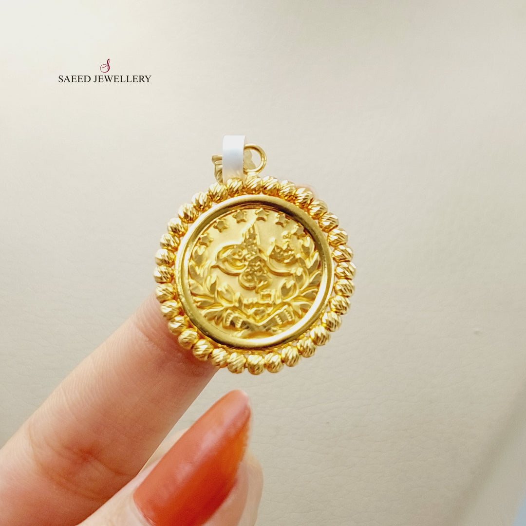 21K Gold Rashadi Pendant by Saeed Jewelry - Image 3