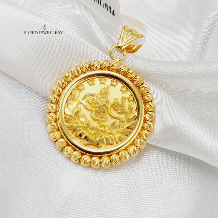 21K Gold Rashadi Pendant by Saeed Jewelry - Image 4