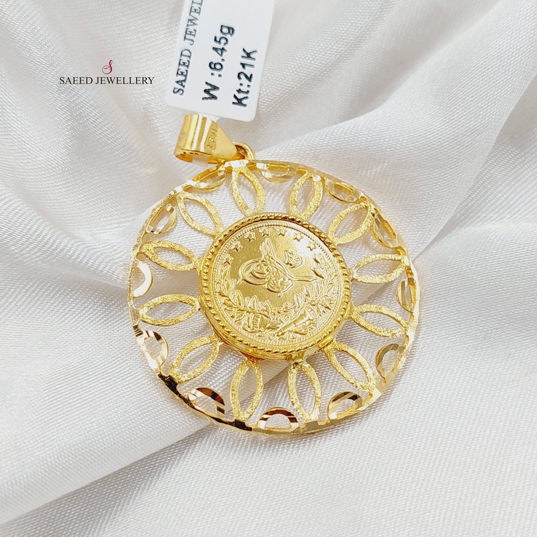 21K Gold Rashadi Pendant by Saeed Jewelry - Image 4