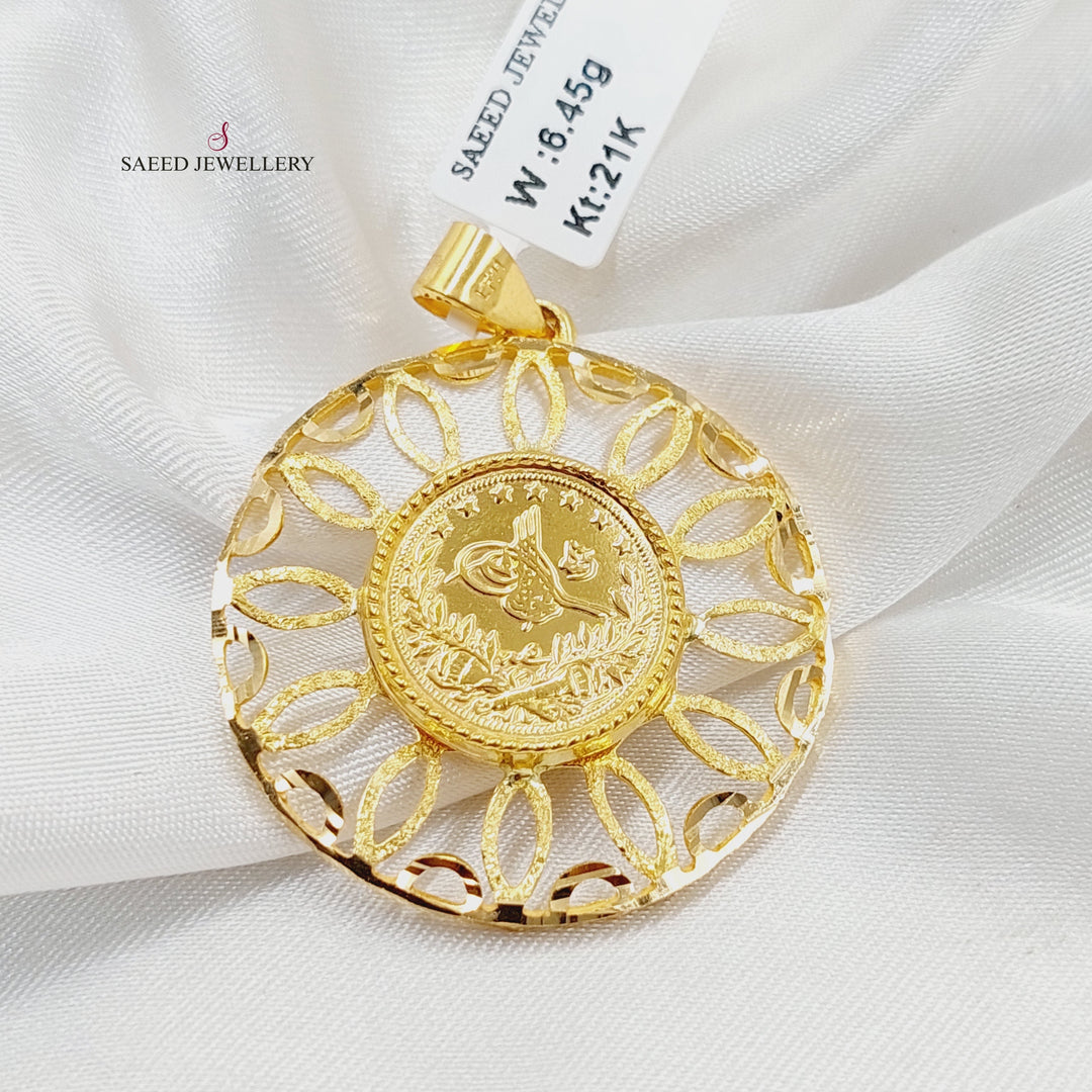 21K Gold Rashadi Pendant by Saeed Jewelry - Image 5