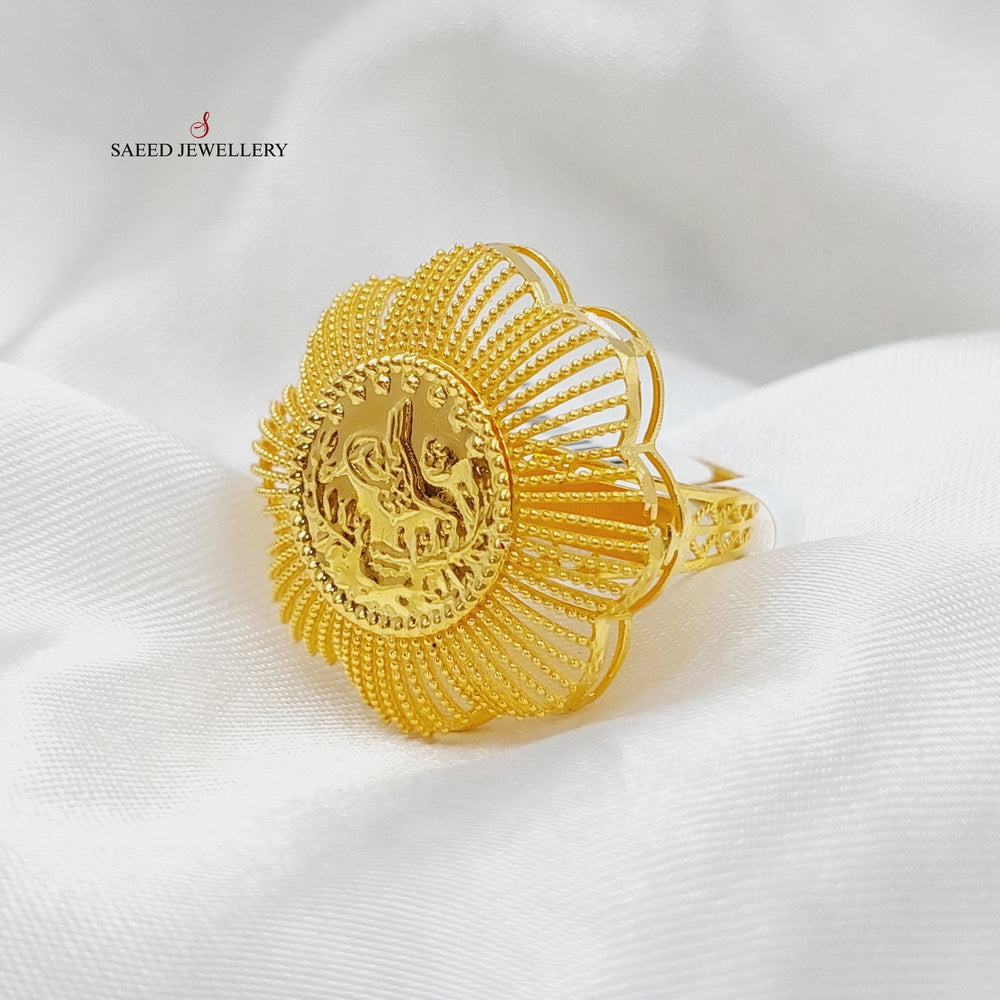 21K Gold Rashadi Ring by Saeed Jewelry - Image 2