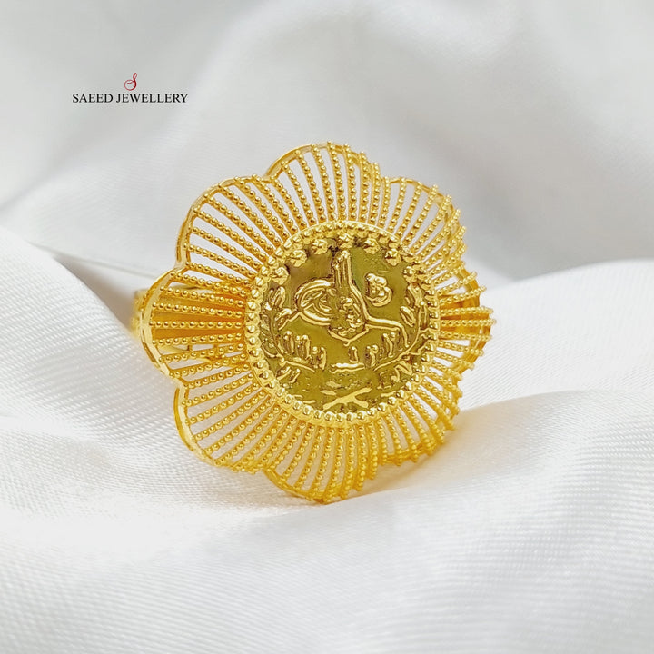 21K Gold Rashadi Ring by Saeed Jewelry - Image 3