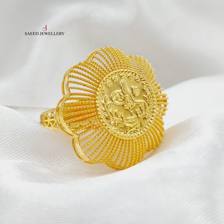 21K Gold Rashadi Ring by Saeed Jewelry - Image 1