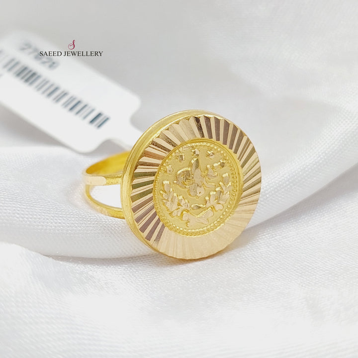 Rashadi Ring Made Of 21K Yellow Gold by Saeed Jewelry-27929