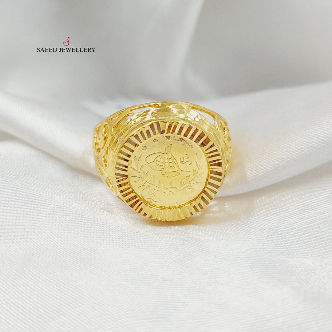 Rashadi Ring Made Of 21K Yellow Gold by Saeed Jewelry-28166