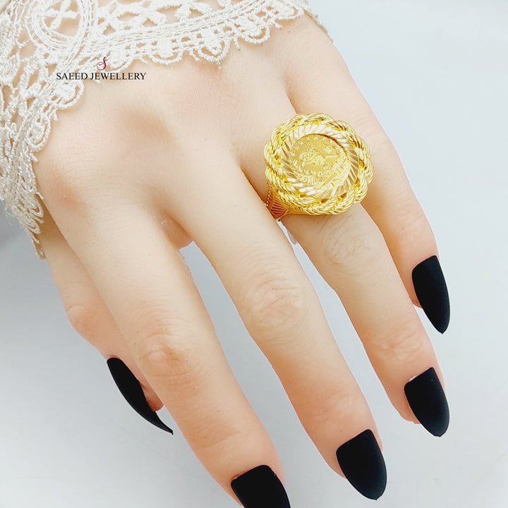 21K Gold Rashadi Ring by Saeed Jewelry - Image 4