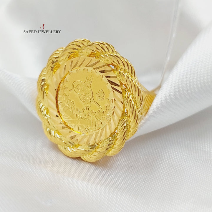 Rashadi Ring Made Of 21K Yellow Gold by Saeed Jewelry-28374