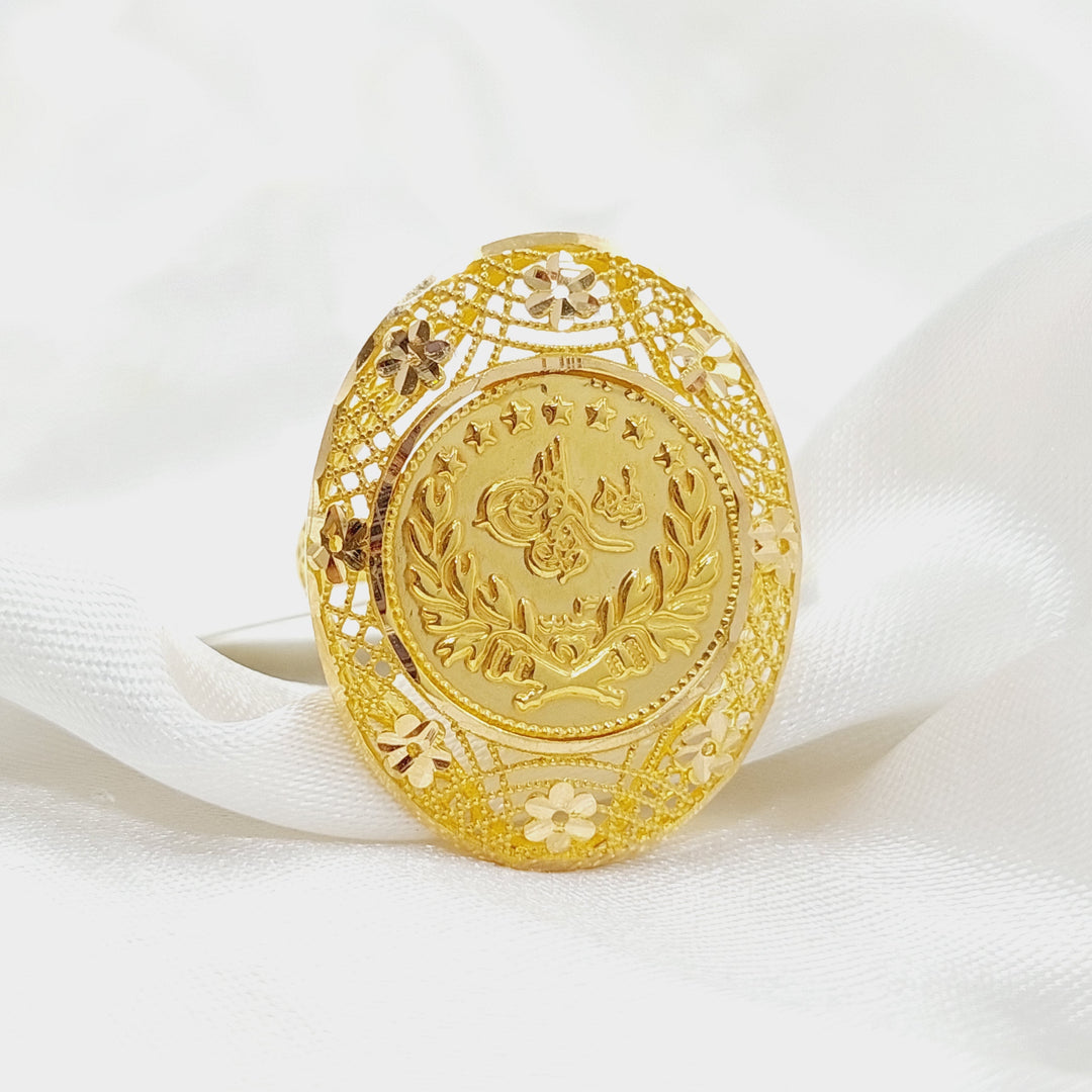 Rashadi Ring Made Of 21K Yellow Gold by Saeed Jewelry-28417