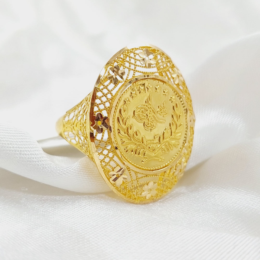 21K Gold Rashadi Ring by Saeed Jewelry - Image 3