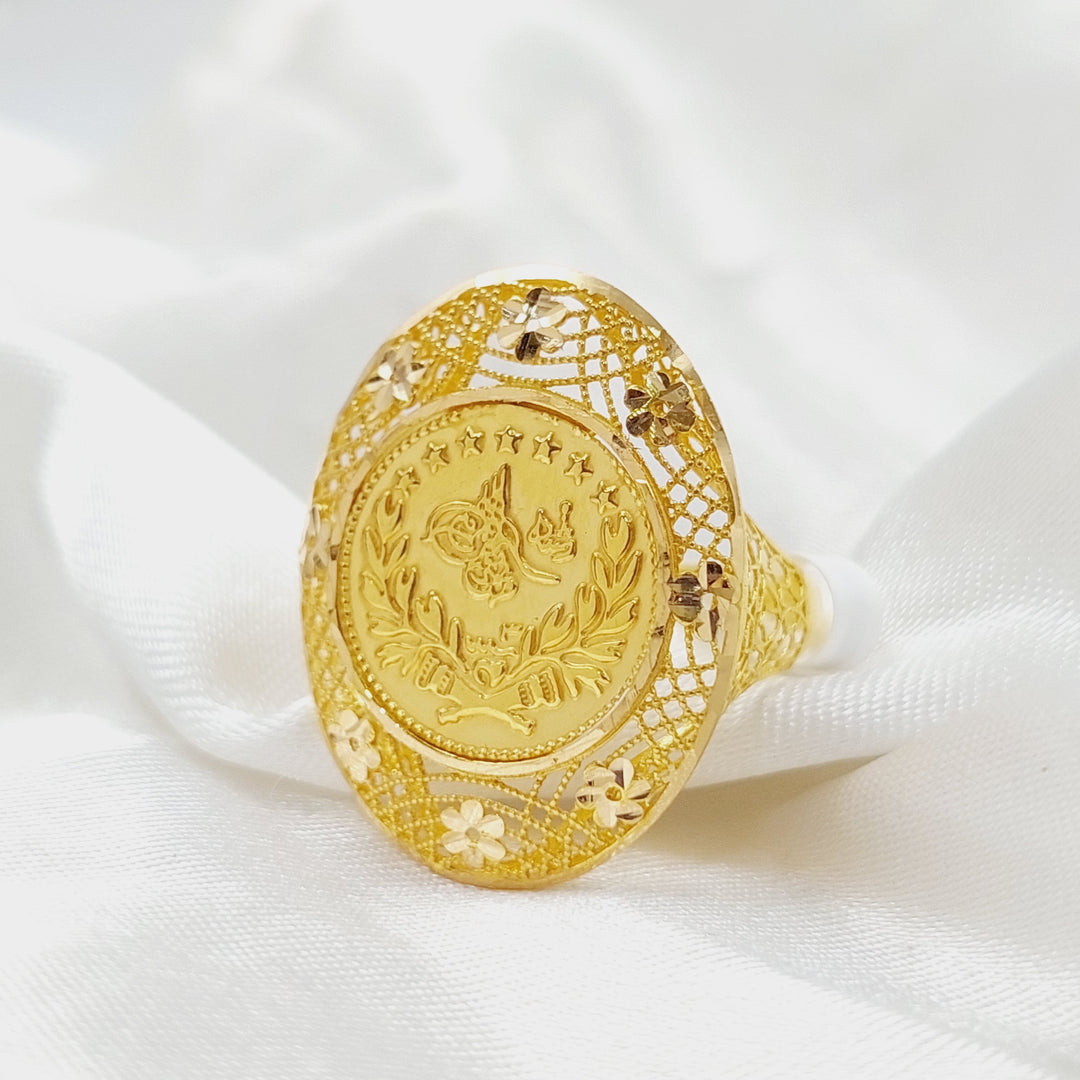 21K Gold Rashadi Ring by Saeed Jewelry - Image 1