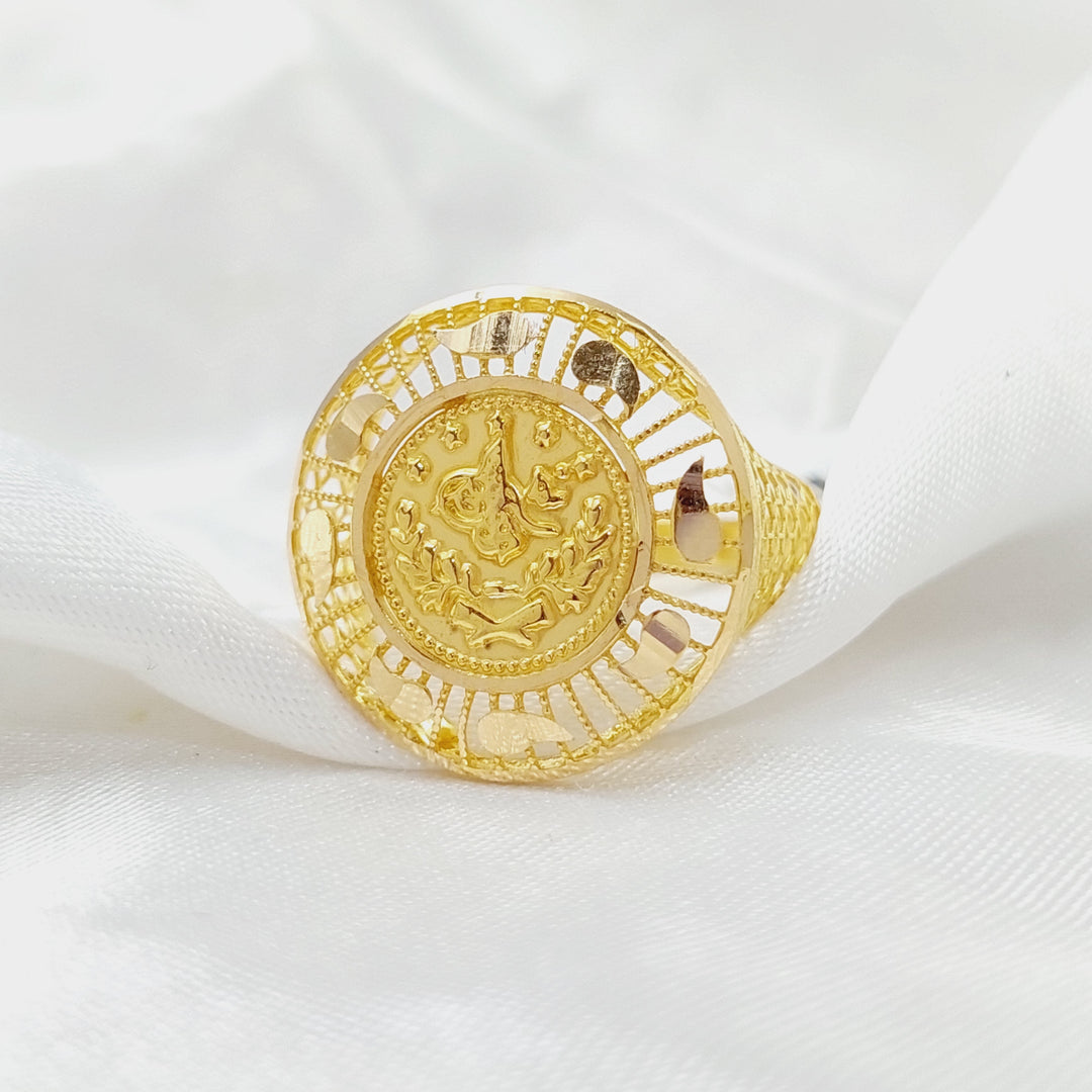 21K Gold Rashadi Ring by Saeed Jewelry - Image 1