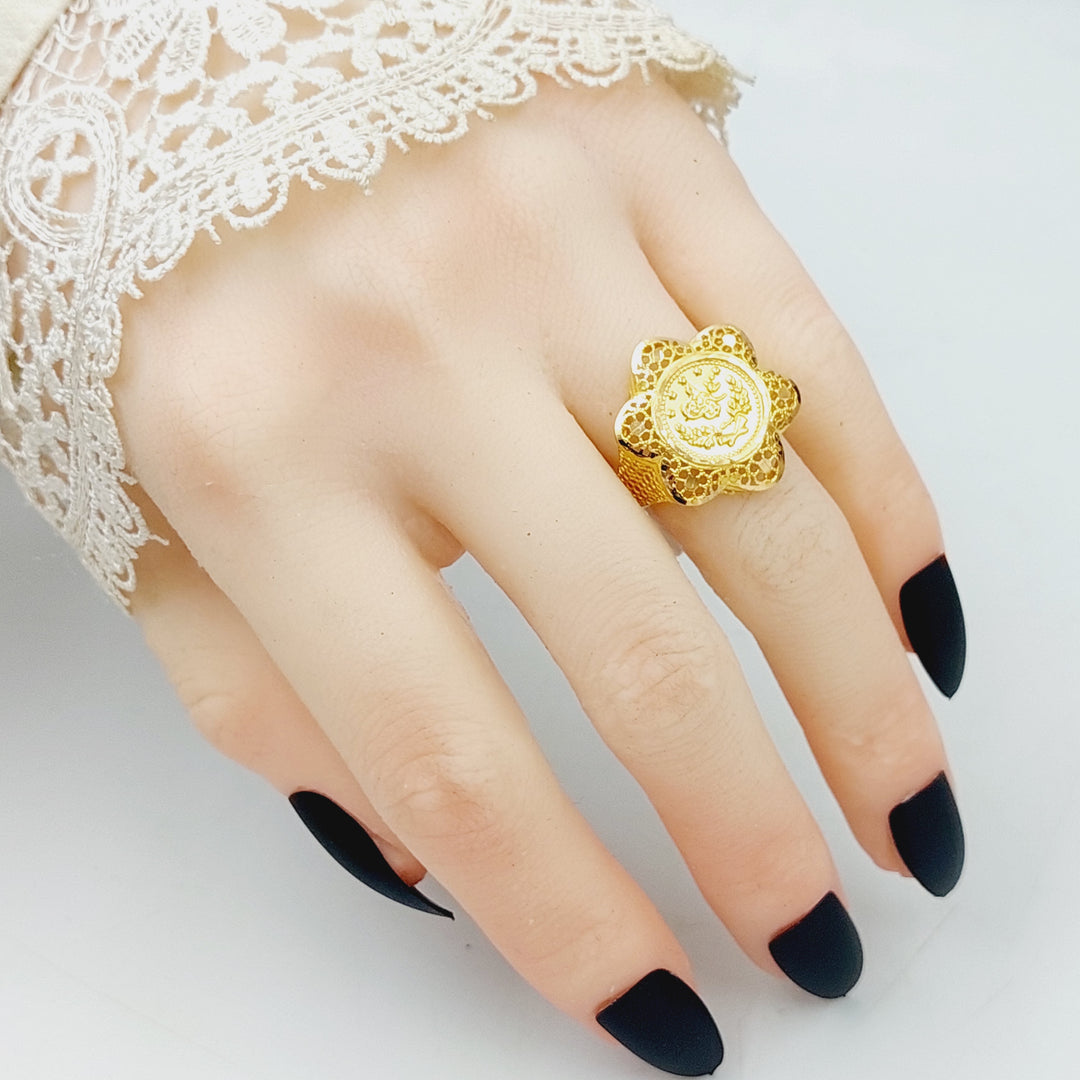 Rashadi Ring Made Of 21K Yellow Gold by Saeed Jewelry-28419