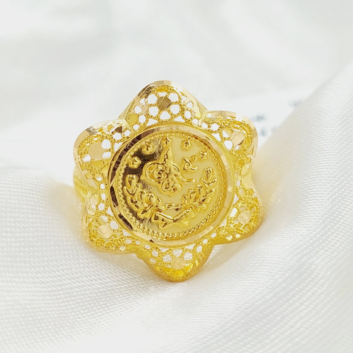 21K Gold Rashadi Ring by Saeed Jewelry - Image 3