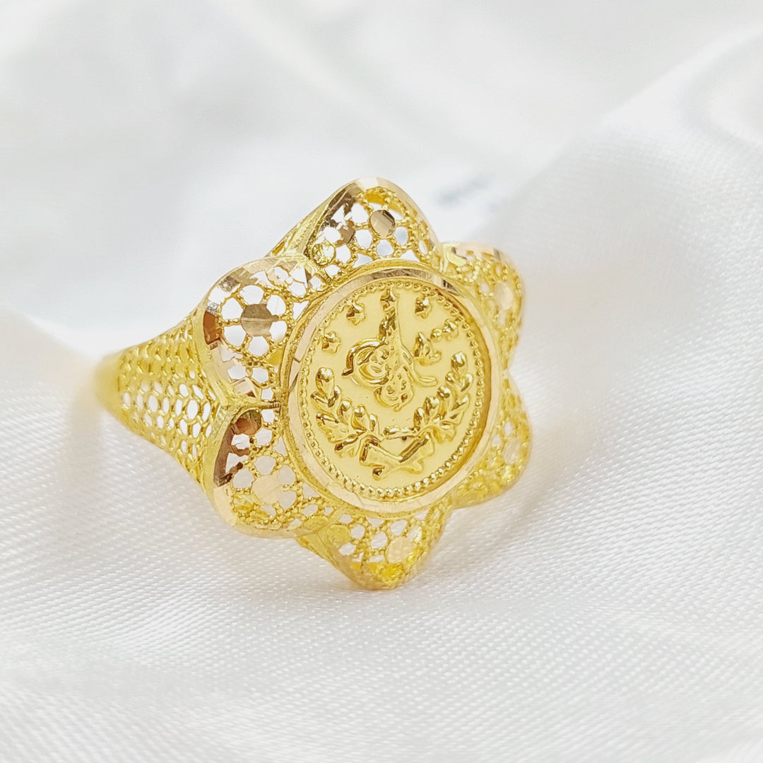 21K Gold Rashadi Ring by Saeed Jewelry - Image 1