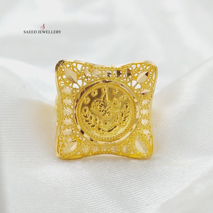 21K Gold Rashadi Ring by Saeed Jewelry - Image 3