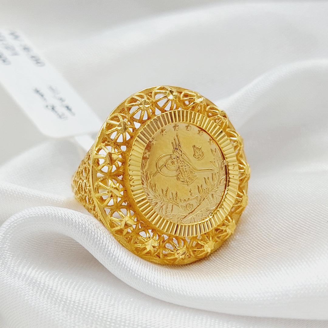Rashadi Ring Made Of 21K Yellow Gold by Saeed Jewelry-28492