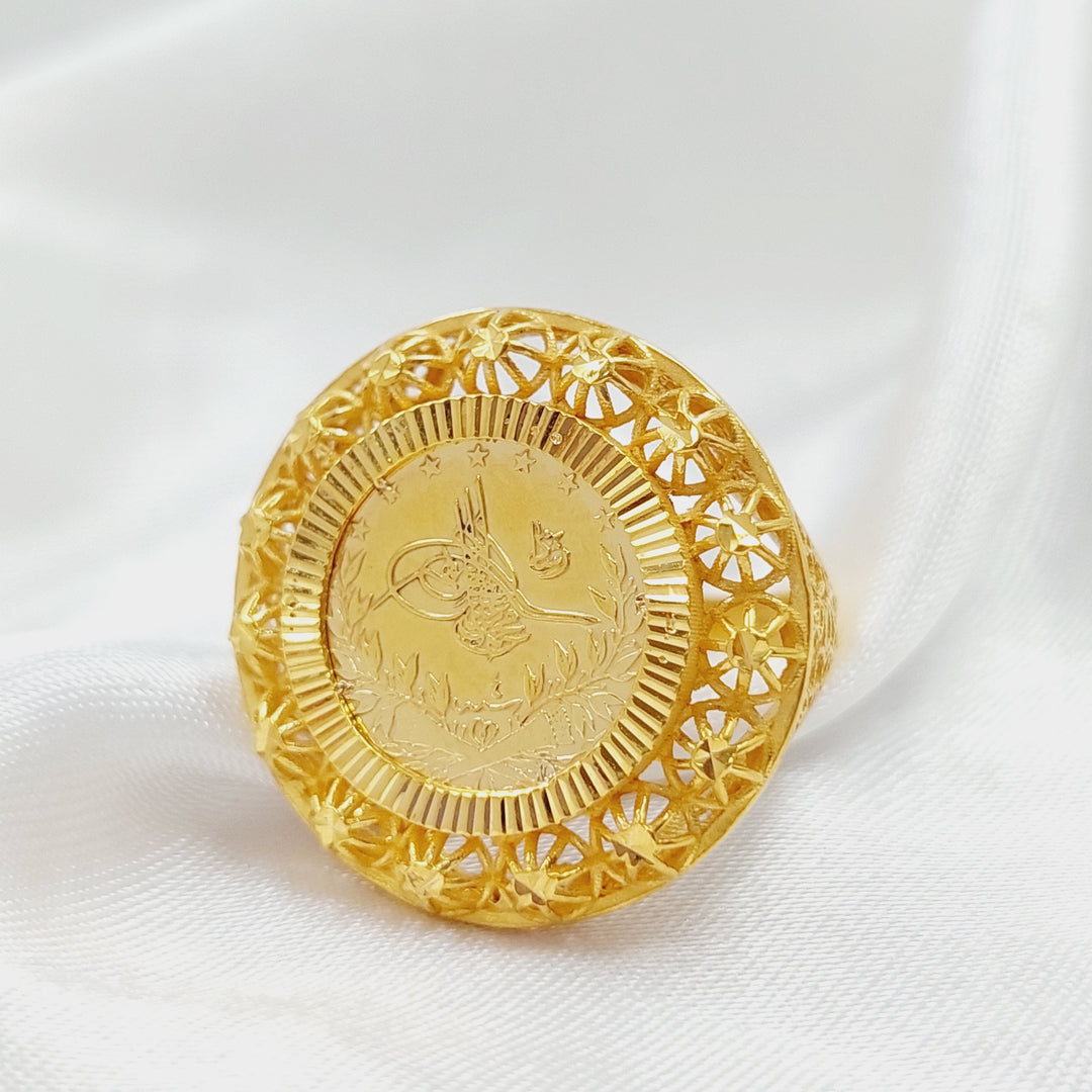 Rashadi Ring Made Of 21K Yellow Gold by Saeed Jewelry-28492