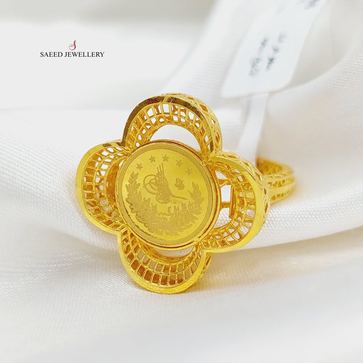 21K Gold Rashadi Ring by Saeed Jewelry - Image 5