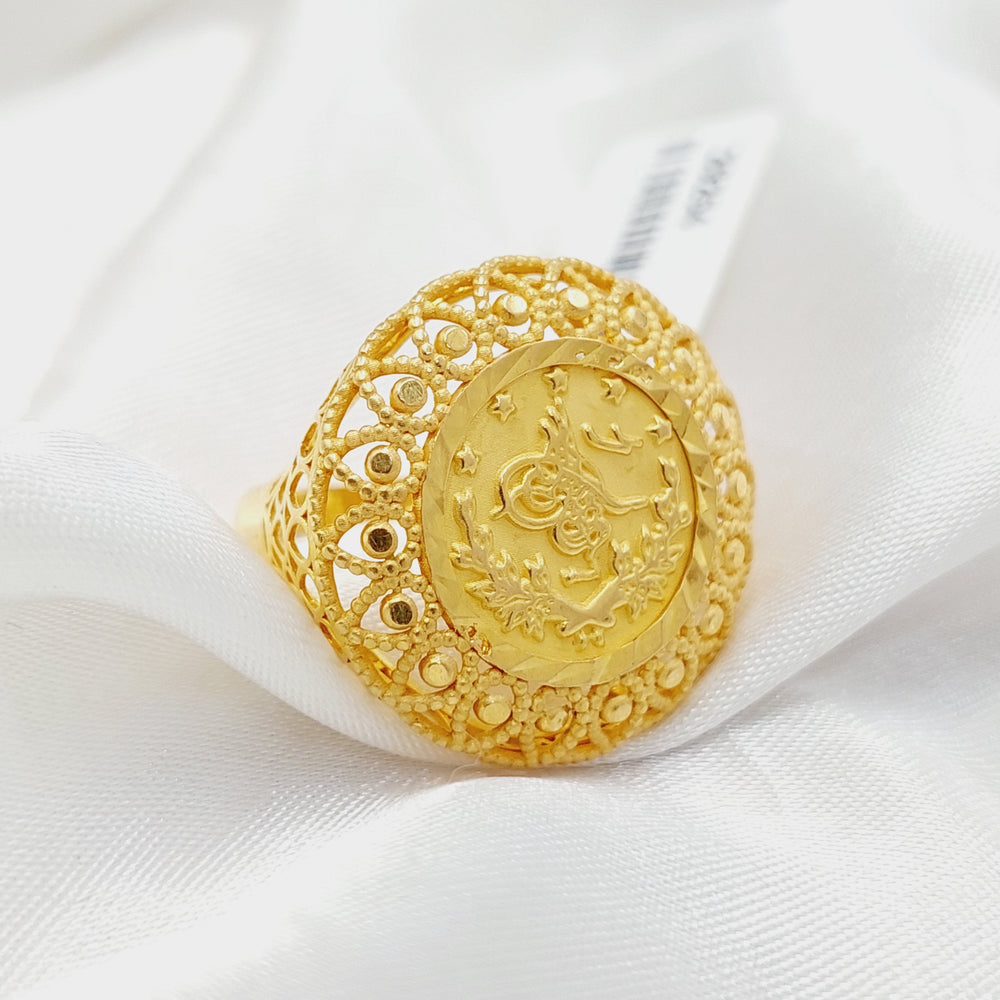 21K Gold Rashadi Ring by Saeed Jewelry - Image 2