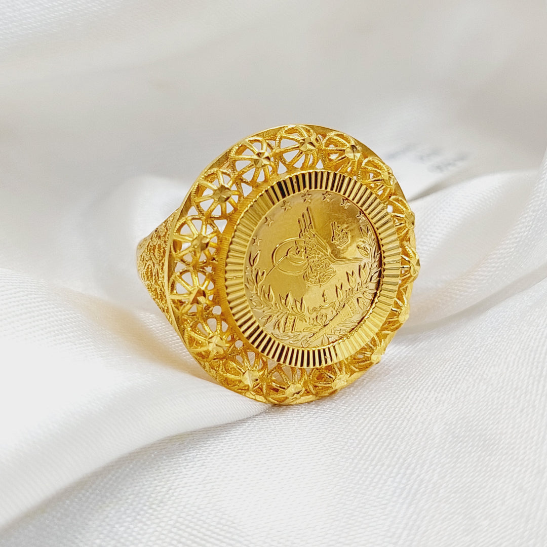 21K Gold Rashadi Ring by Saeed Jewelry - Image 3