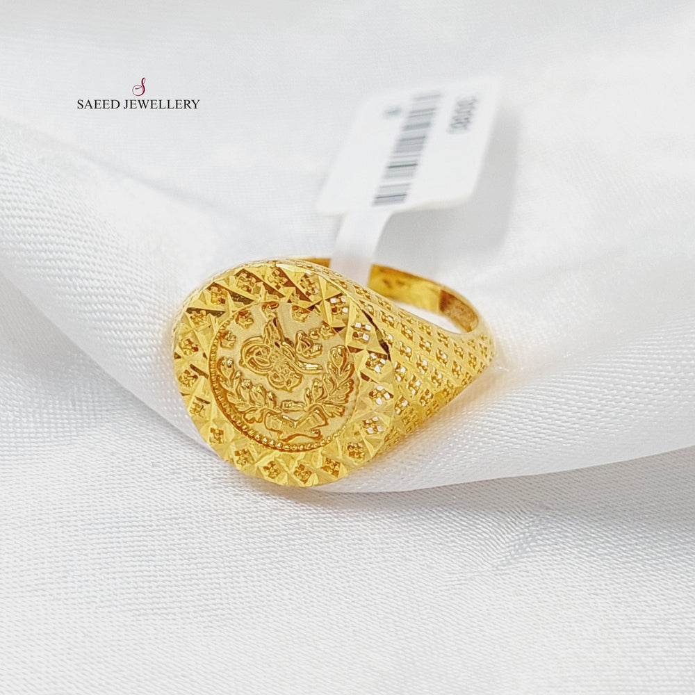 21K Gold Rashadi Ring by Saeed Jewelry - Image 2