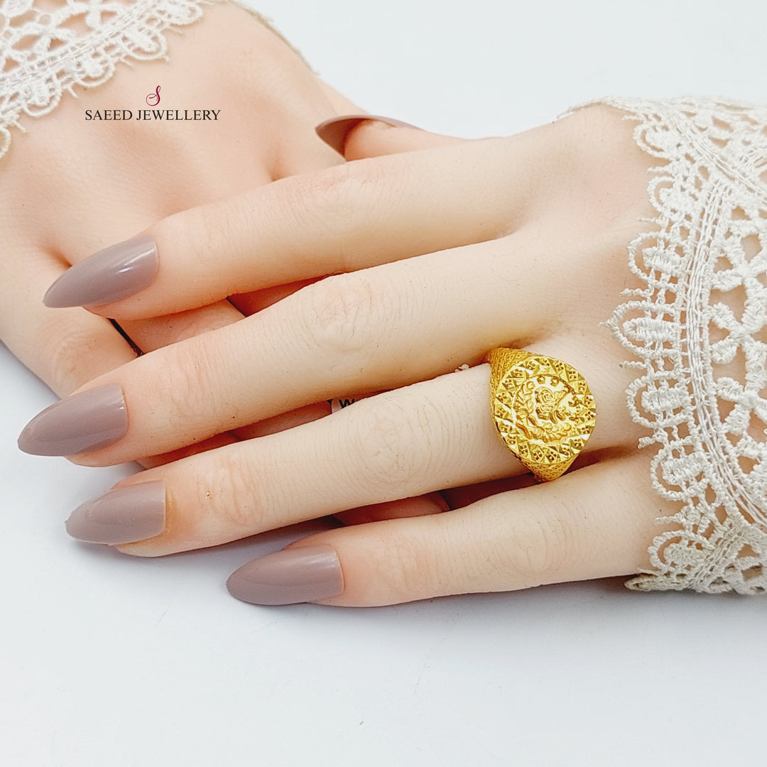Rashadi Ring  Made Of 21K Yellow Gold by Saeed Jewelry-30080