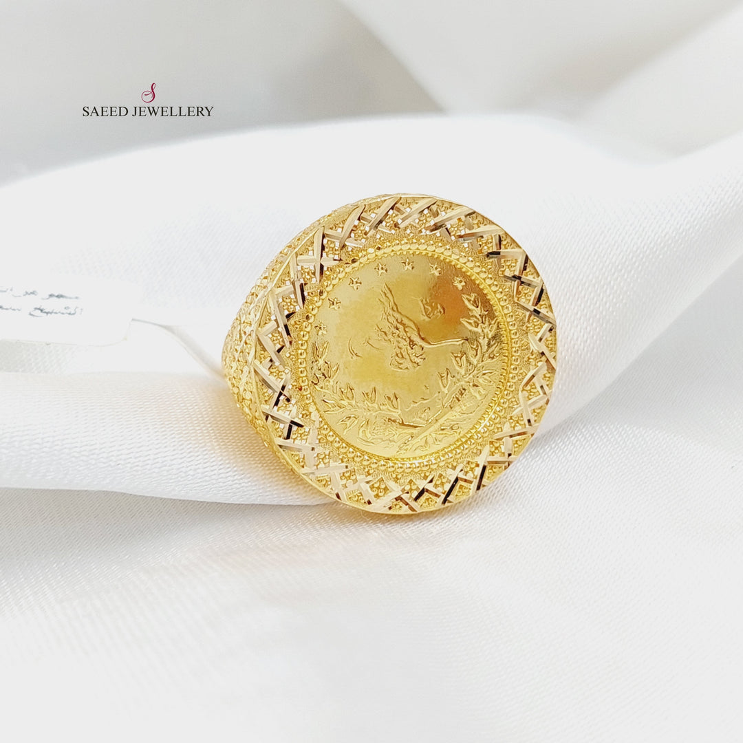 Rashadi Ring  Made Of 21K Yellow Gold by Saeed Jewelry-30323