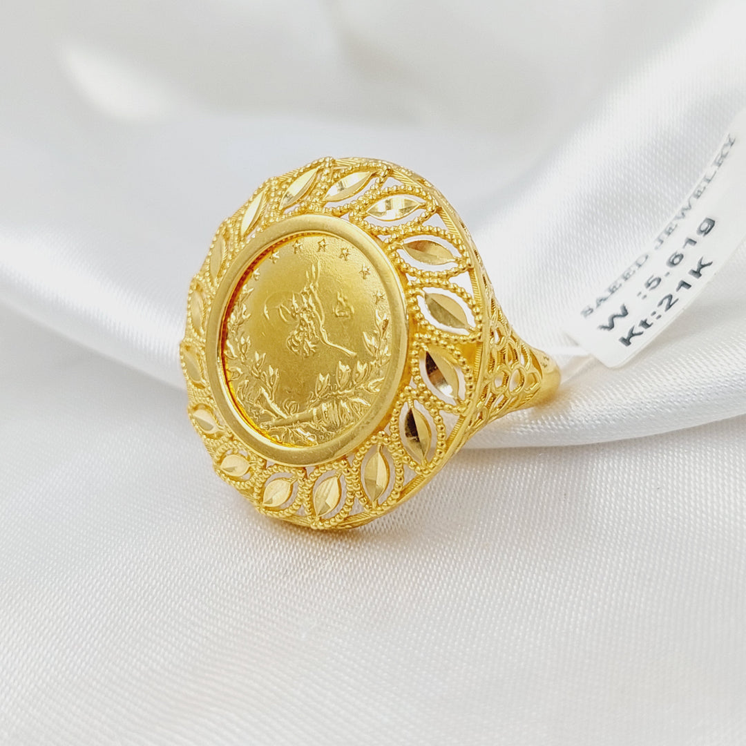 21K Gold Rashadi Ring by Saeed Jewelry - Image 1