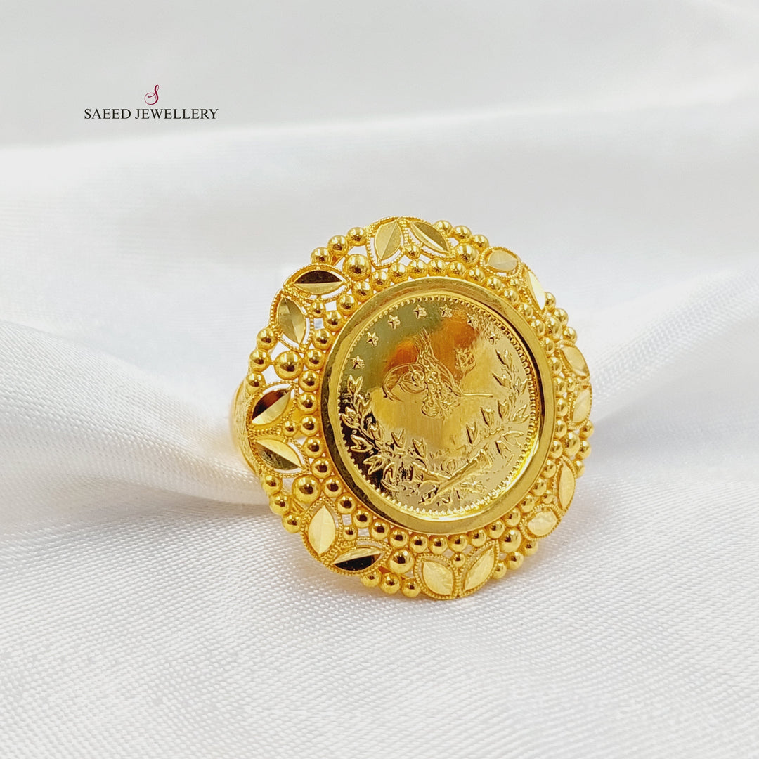 21K Gold Rashadi Ring by Saeed Jewelry - Image 3