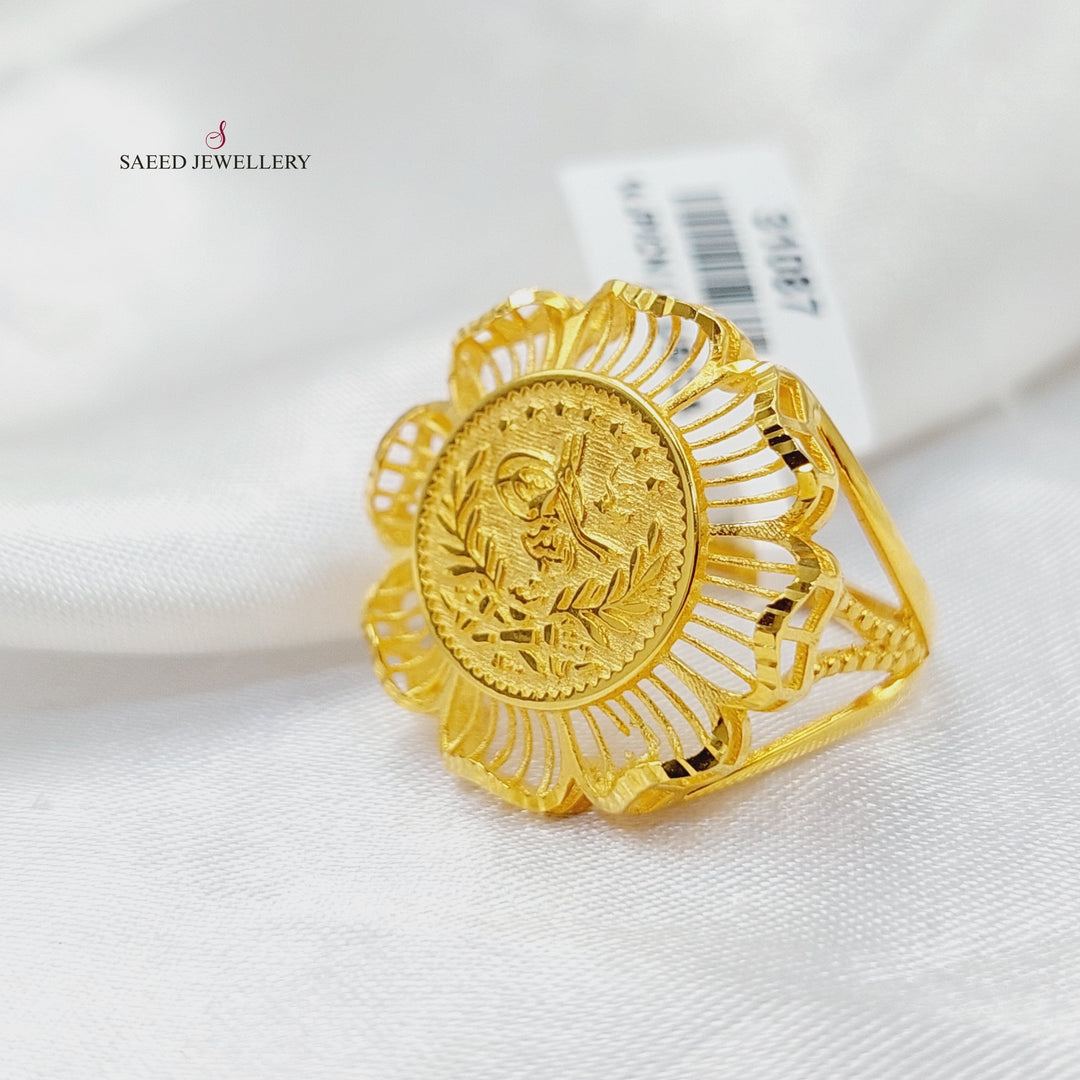 21K Gold Rashadi Ring by Saeed Jewelry - Image 2