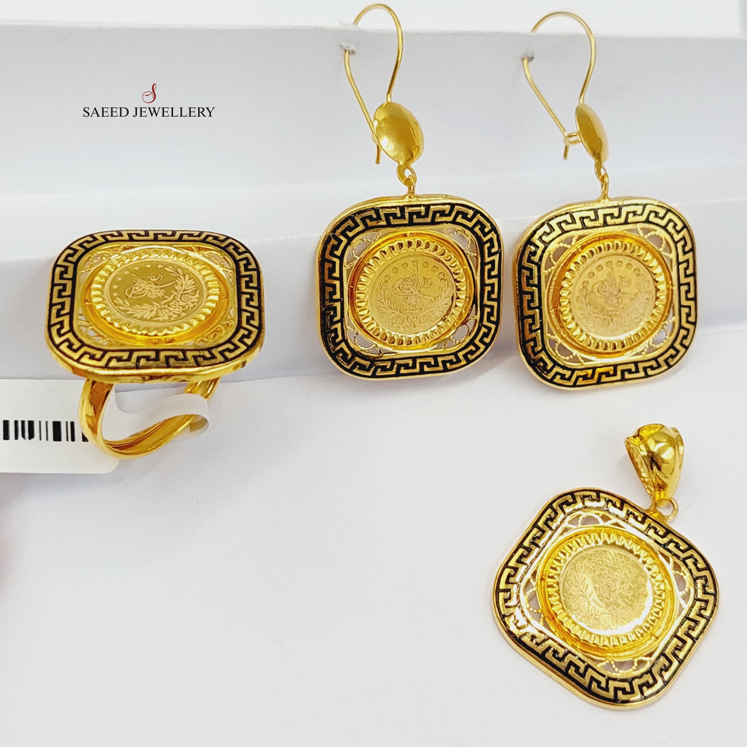 21K Gold Rashadi Set by Saeed Jewelry - Image 2