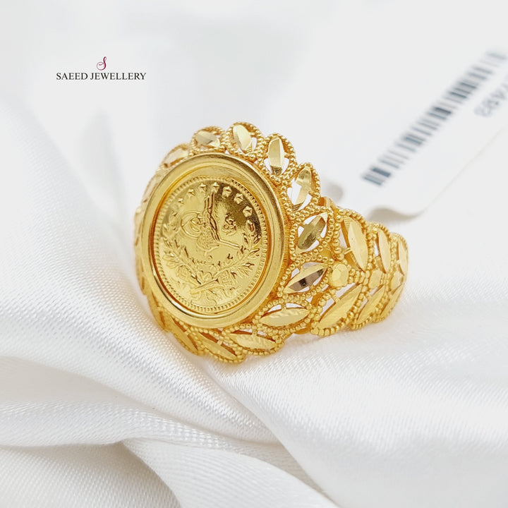 21K Gold Rashadi Spike Ring by Saeed Jewelry - Image 1