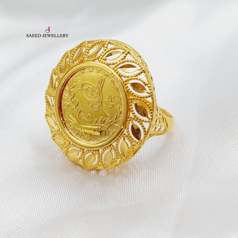 21K Gold Rashadi Spike Ring by Saeed Jewelry - Image 5