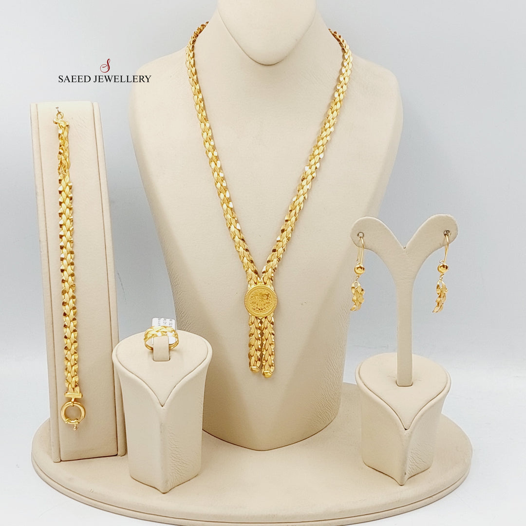 21K Gold Rashadi Taft Set by Saeed Jewelry - Image 1