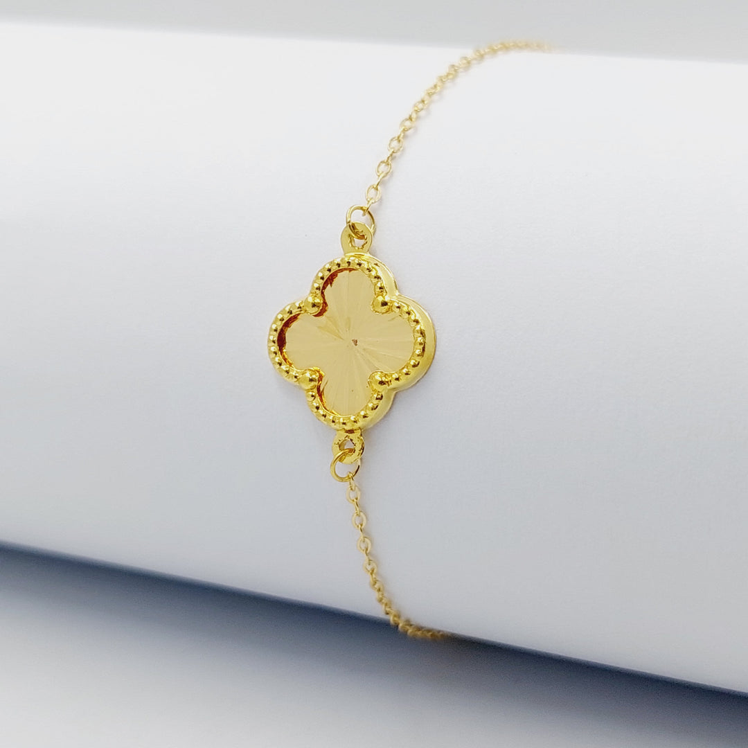 18K Gold Clover Bracelet by Saeed Jewelry - Image 2