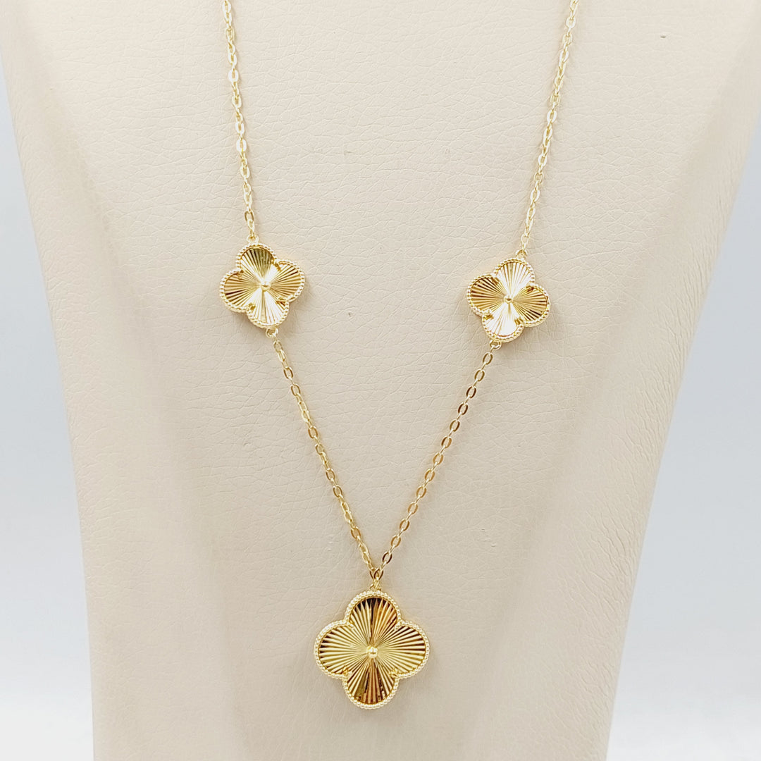18K Gold Clover Necklace by Saeed Jewelry - Image 13