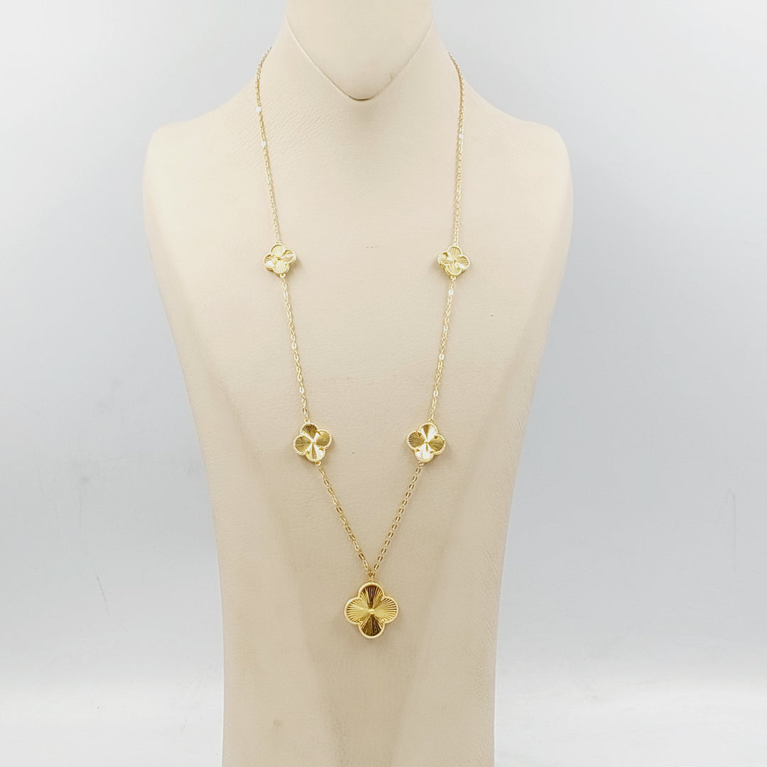 18K Gold Clover Necklace by Saeed Jewelry - Image 1