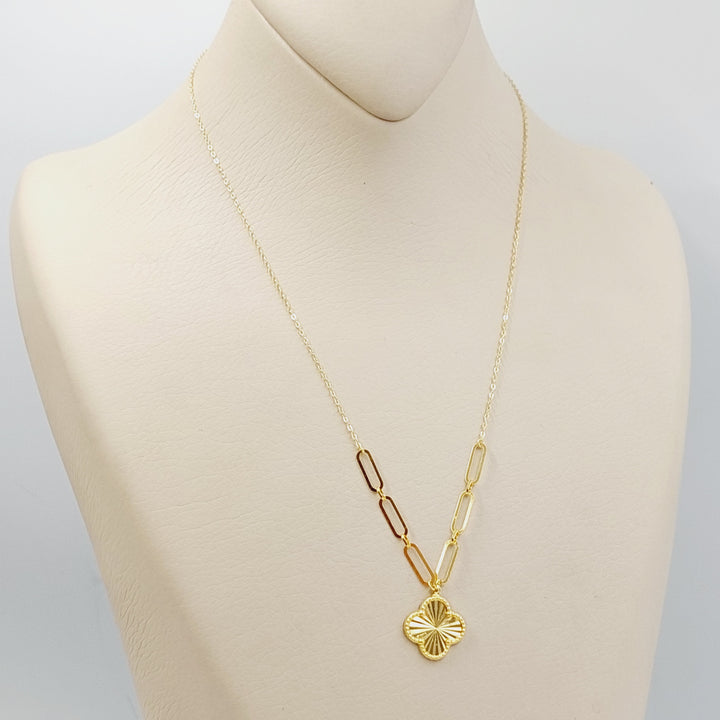 18K Gold Clover Necklace by Saeed Jewelry - Image 1