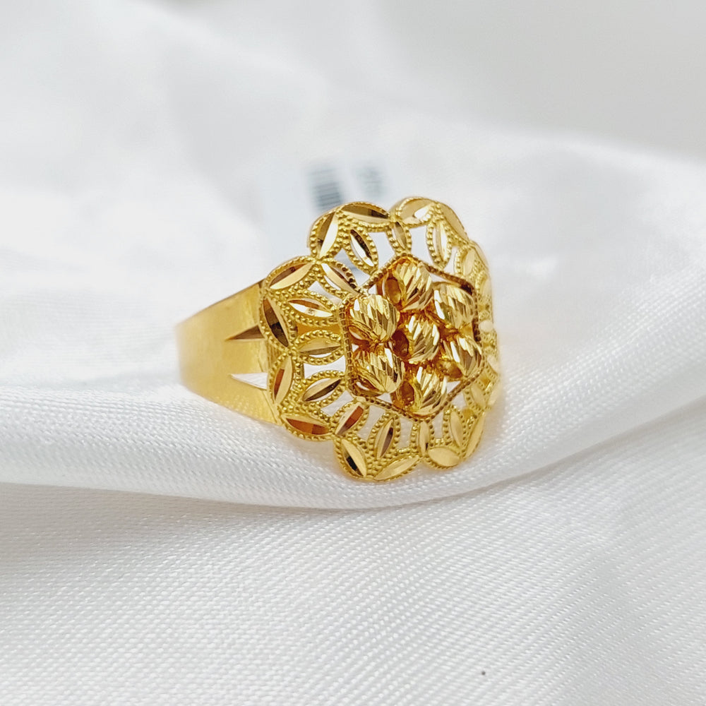 21K Gold Rose Ring by Saeed Jewelry - Image 2